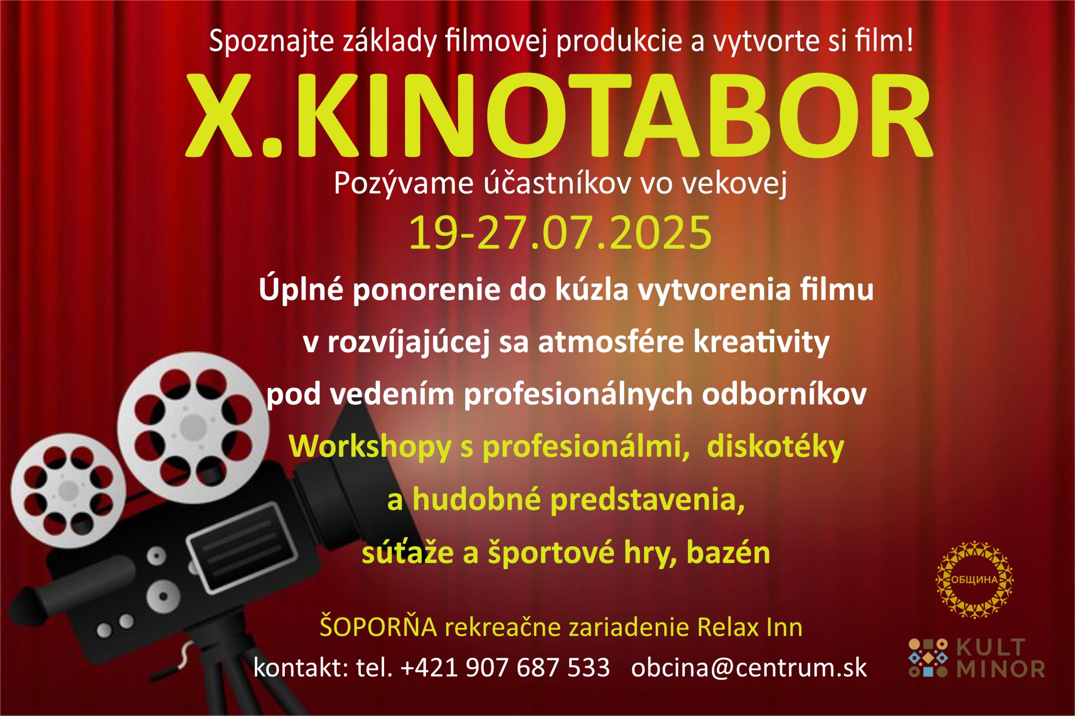 Reklama X Kinolager 2025 Slovacky